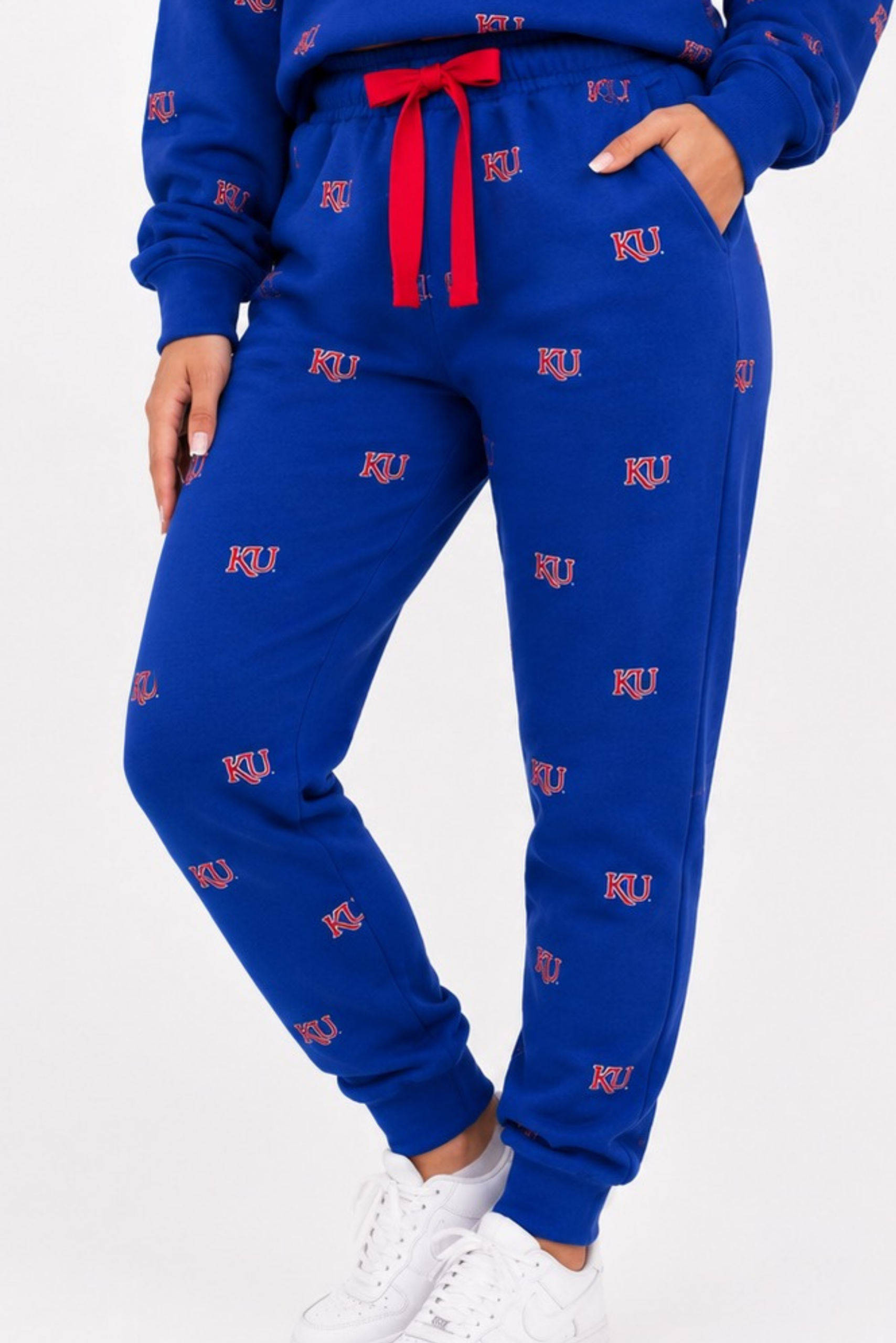 Kansas Embroidered Fleece Sweatpants