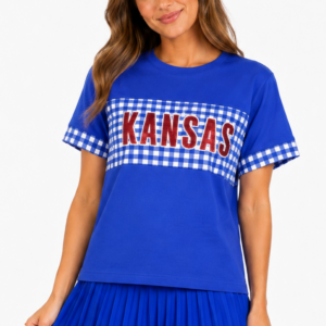 Kansas Gingham Color Block T-Shirt