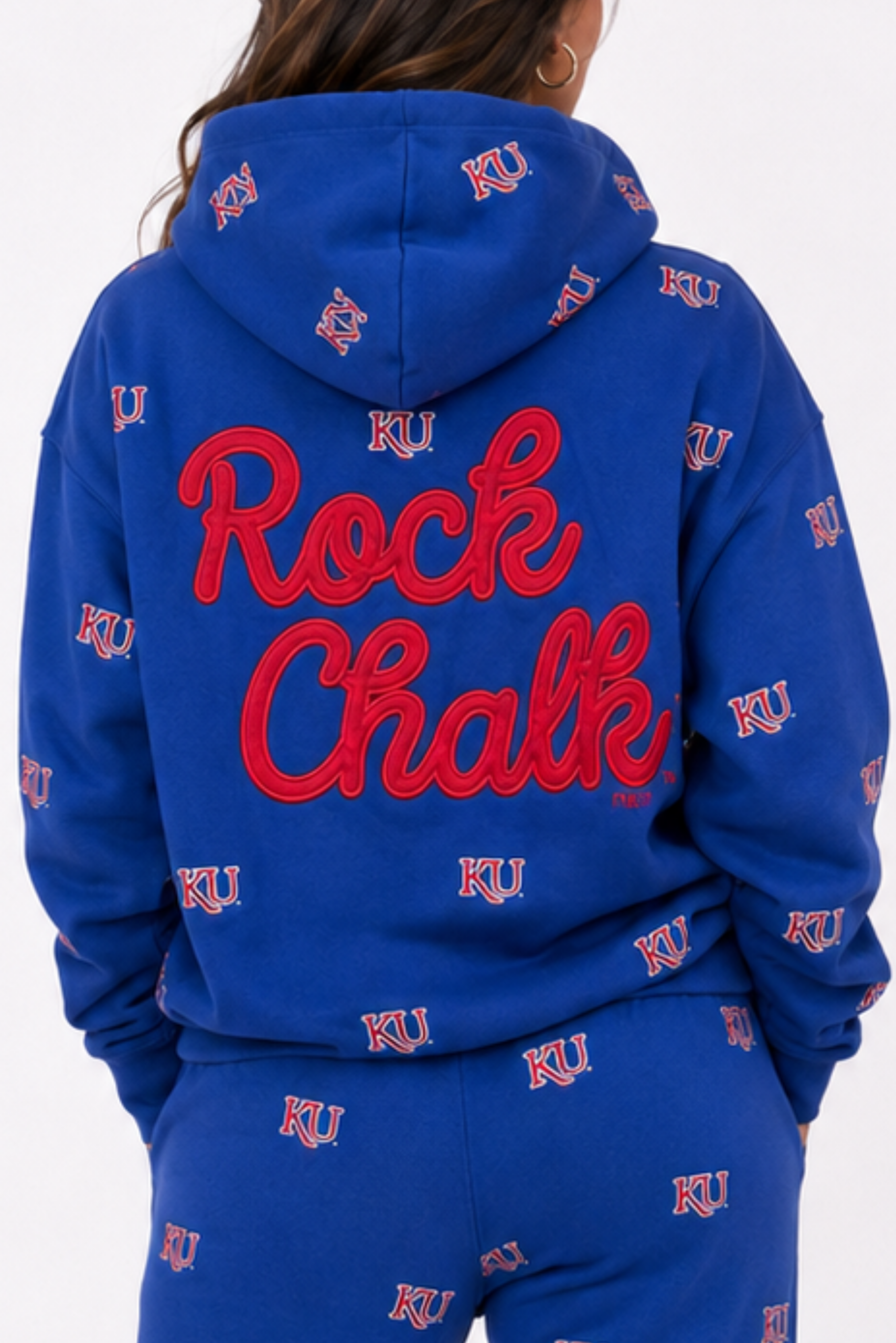 Kansas Embroidered Fleece Hoodie