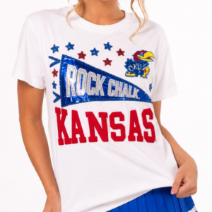 Kansas Pennant Sparkle T-Shirt