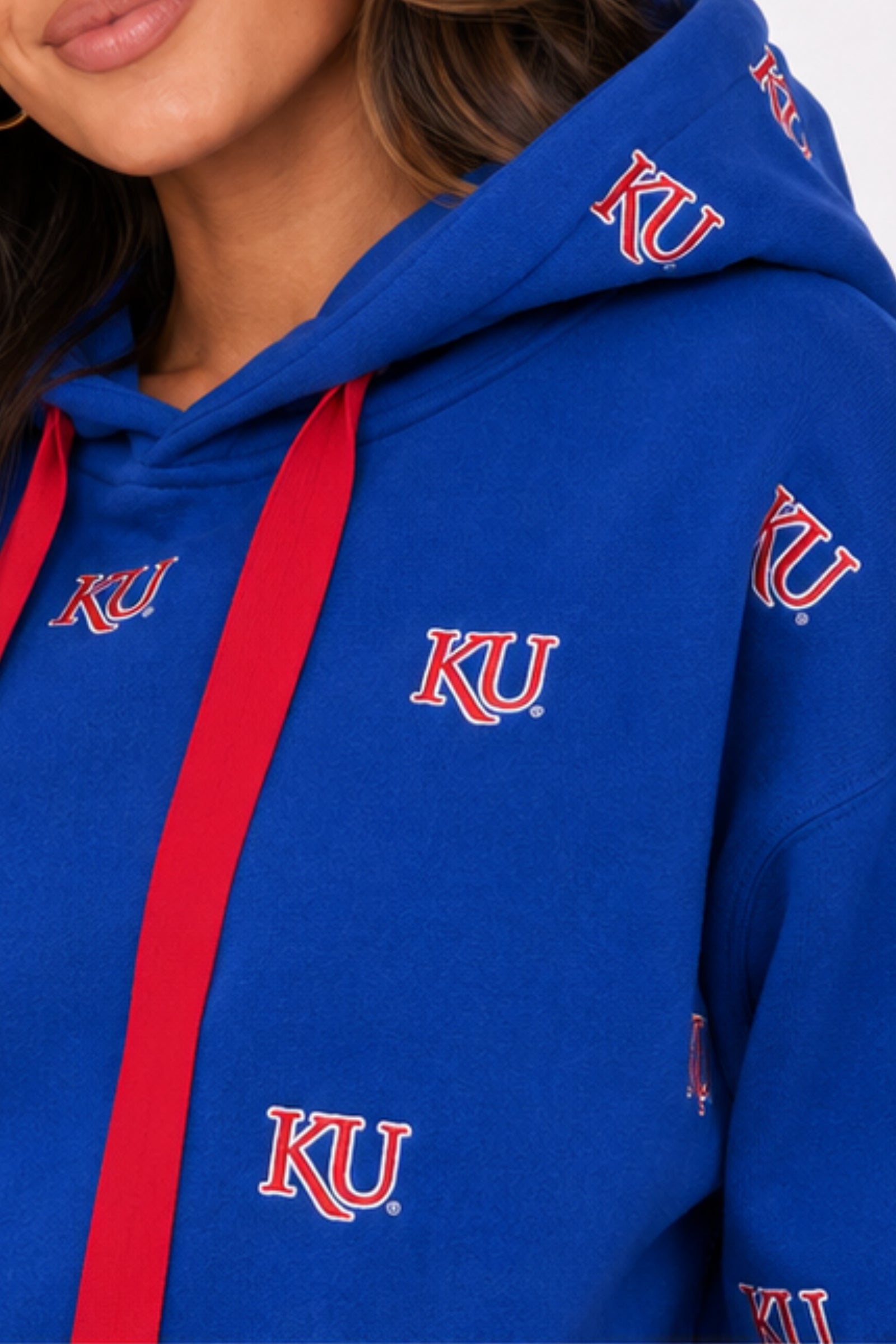 Kansas Embroidered Fleece Hoodie - Image 3