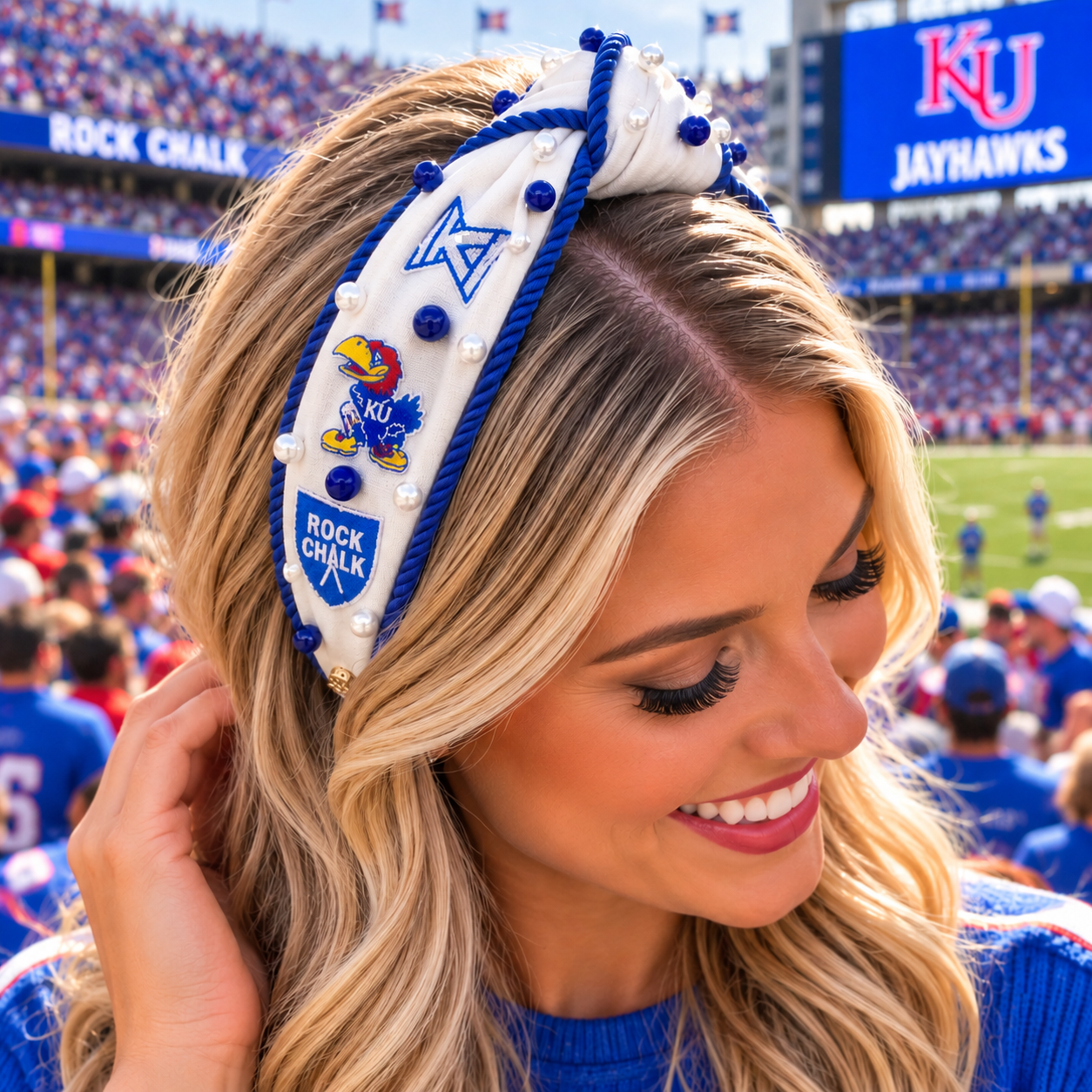 Kansas College Vault Rope Headband - Image 2