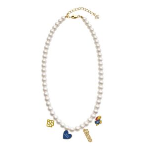 Kansas Pearl Charm Necklace